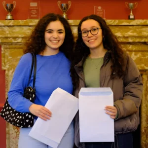 Isabella and Sophia from NLCS (UK) achieved a perfect score of 45 points for their IB results