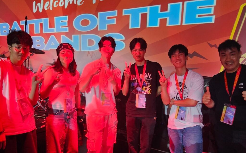 Students with their awards at the FOBISIA Battle of the Bands